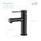 Kibi Circular X Single Handle Bathroom Vanity Sink Faucet KBF1010MB - alternate 8